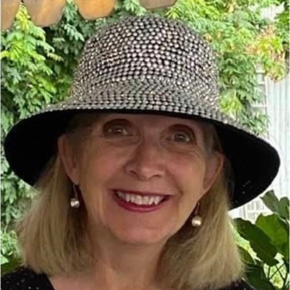 Silver Rhinestone Bucket Hat